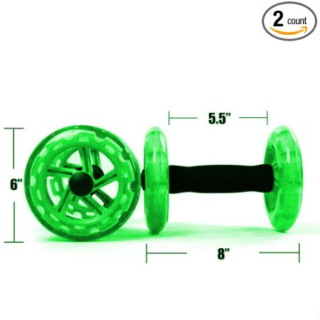 1UP Dual Ab Roller Wheels Fitness Dynamic Wheel & Abdominal Carver To Workout, Exercise Your Abs & Core Trainer