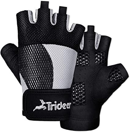 Trideer Breathable Workout Gloves Women, Weight Lifting Gloves, Gym Gloves, Exercise Gloves for Climbing, Boating, Dumbbells, Cross Training