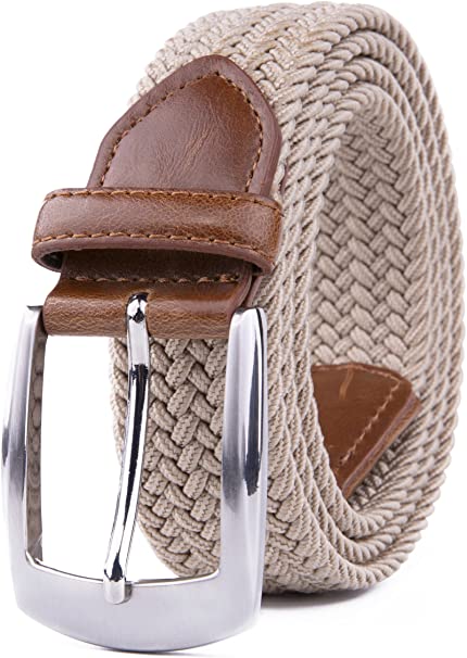 Woven Stretchy Braided Belts for Men & Women, Golf Casual Belt