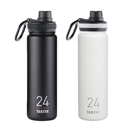 Takeya ThermoFlask 2-Pack, 24 oz, Asphalt/Snow