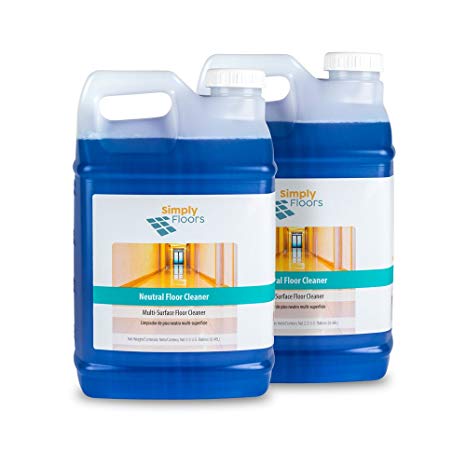 Simply Floors FLC-00012 Neutral Floor Cleaner, Concentrate - [Pack of 2 - 2.5 gallon bottles]  Environmentally preferable floor and Multi-Surface Cleaning Solution with pH 6.0-7.0, Dilution Rate from 1:16 to 1:256