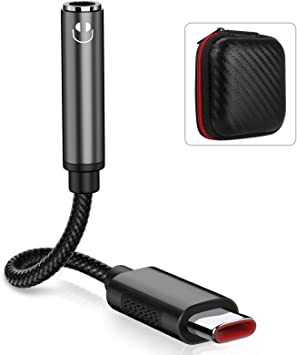 COOYA USB C to 3.5mm Audio Jack for Samsung S20 FE OnePlus 8T Headphone Adapter USB C to Aux Dongle Stereo Earphone Connector for iPad Air 4 2020 iPad Pro Google Pixel 5 Note 20 Ultra OnePlus 7T Pro
