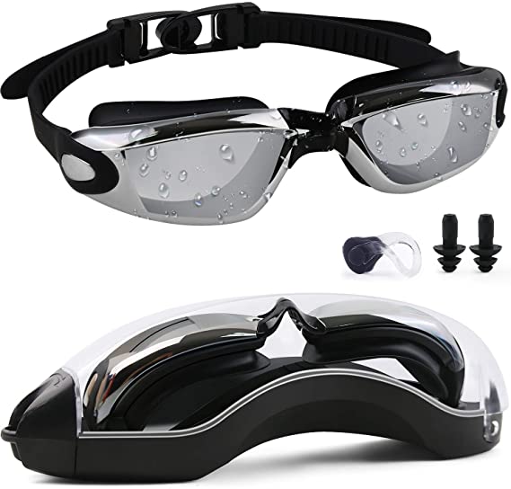 Swim Goggles, Swimming Goggles No Leaking Anti Fog UV Protection Water Goggles