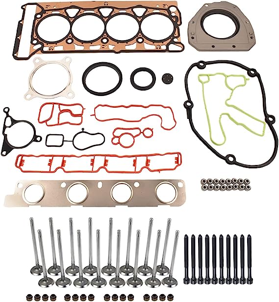 Cylinder Head Gasket Engine Valves Kit Replacement for VW Jetta GTI Passat CC Audi A4 A6 Q5 TT 2.0 TFSI TSI 2009-2015 GELUOXI