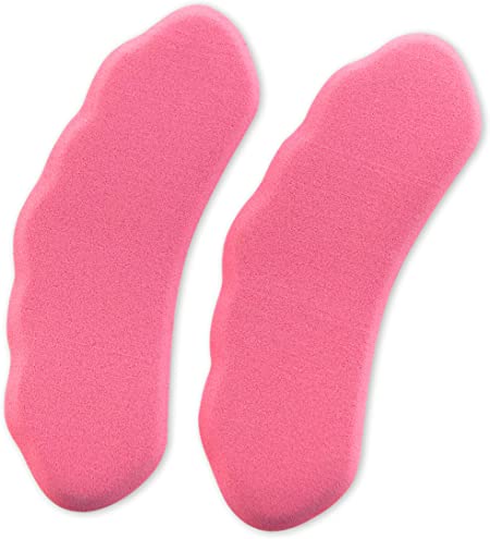 Heel Saver, Heel Grips, Anti Slip Cushion Pads, Liner Shoe Inserts Insoles, Back of Heel Protector Shoes Too Big, Next Generation Foam, by Tacco Star Heelz, 1 Pair (Pink)