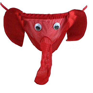 Sexy Men Elephant Underwear Pouch Briefs Thongs Funny G-string Lover Gift-