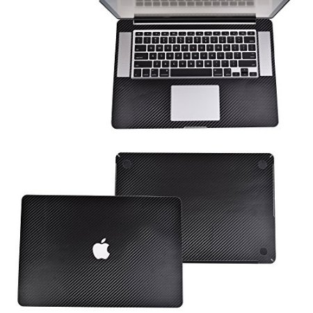 BCP 15-Inch 154Carbon Fiber Protection Decal Sticker Skin for Macbook Pro 154 15 Model A1398 with Retina Display Only