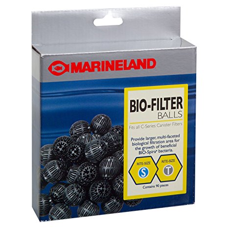 Marineland PA11486 Canister Filter Bio-Balls for C-Series Filters, 90-Count