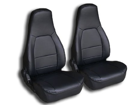 Mazda Miata Black Artificial leather Custom fit Front seat cover