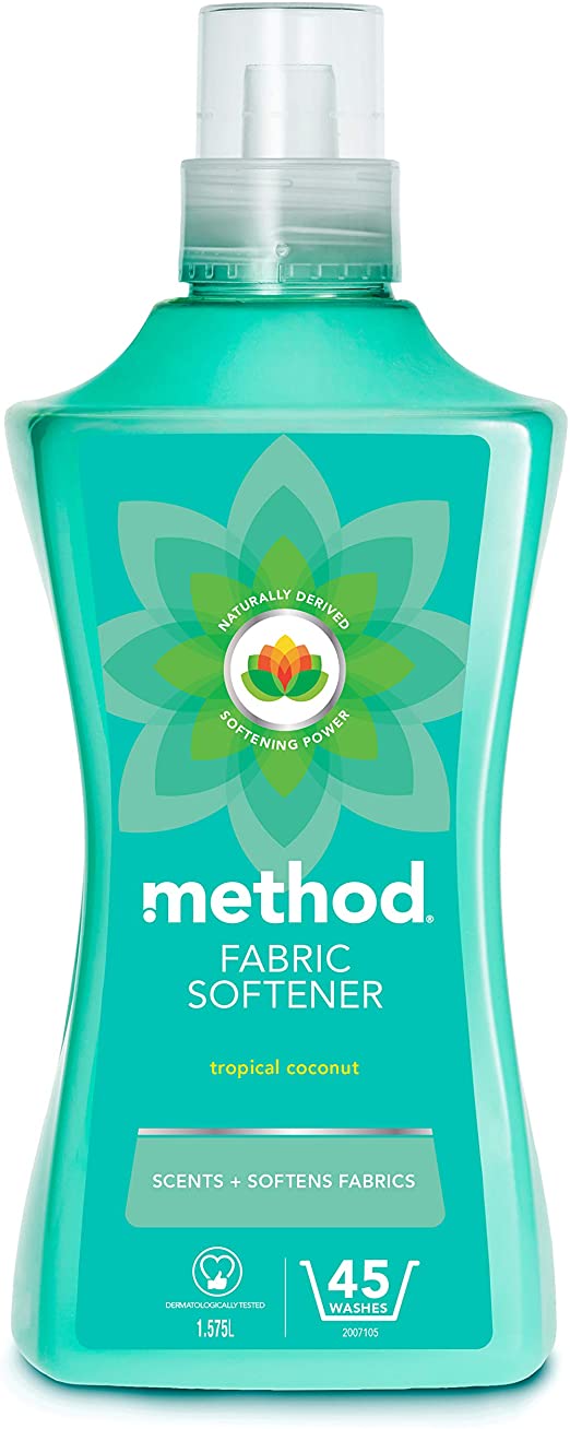 Method Tropical Coconut Fabric softener, Pack of 4, 180 Washes