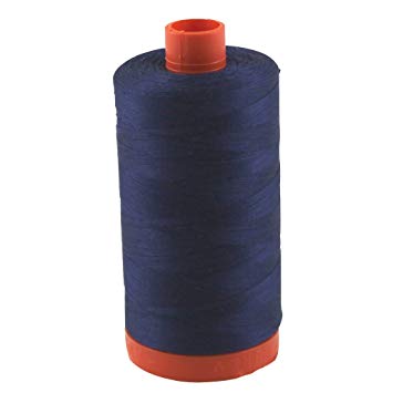 Aurifil Thread 2784 DARK NAVY Cotton Mako 50wt Large Spool 1300m