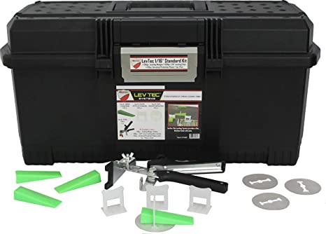 Lev-Tec Tile Leveling System 1/16" Kit (250 Wedges, 500 1/16" Clips, and 1 Pliers)