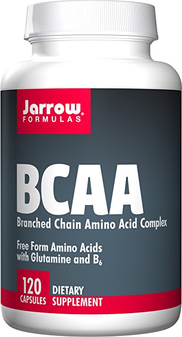 Jarrow BCAA Branched Chain Amino Acid Complex (with Glutamine & B6, 120 Capsules)