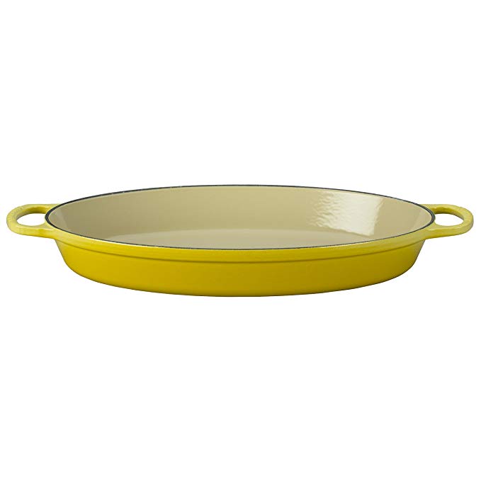 Le Creuset Enamel Cast Iron Signature Oval Baker, 3 quart, Soleil