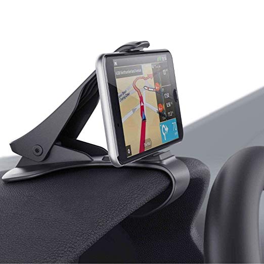 Modohe Car Phone Mount  Phone Holder HUD Design  Car Phone Mount Stand Universal Phone Holder Cradle with 3 Cable Clip Holders for Safe Driving, for iPhone Android