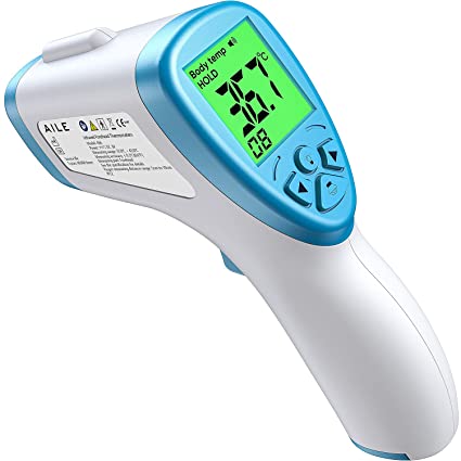 [2021] AILE Digital Thermometer For Adults, Baby Thermometers Adult No Touch Infrared Thermometer For Adults –Digital Thermometers Medical Baby Thermometer Newborn Ear Forehead Thermometer Gun