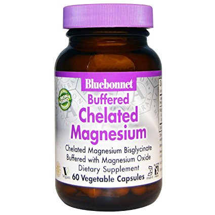 Bluebonnet - Albion Chelated Magnesium 200 Mg - 60 VegCap Kosher,Gluten-Free