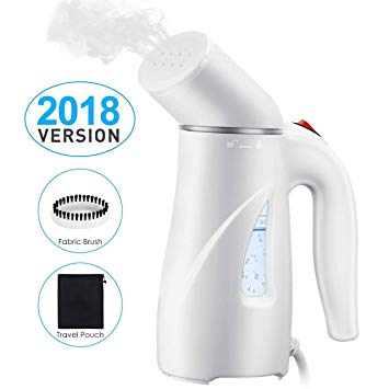 PICTEK Steamers for Clothes, Fast Heat-up Handheld Garment Steamer, Compact Portable Wrinkle Remover Fabric Steamer with Automatic Shut-off, Pouch for Travel, Home, Office, 110ml