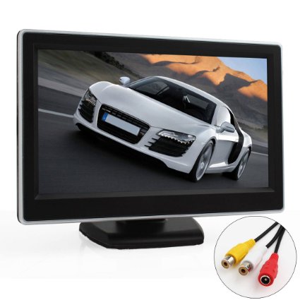 ePathChina® 5" TFT-LCD Digital Car Rear View Monitor LCD Display for VCD/DVD/GPS/Camera