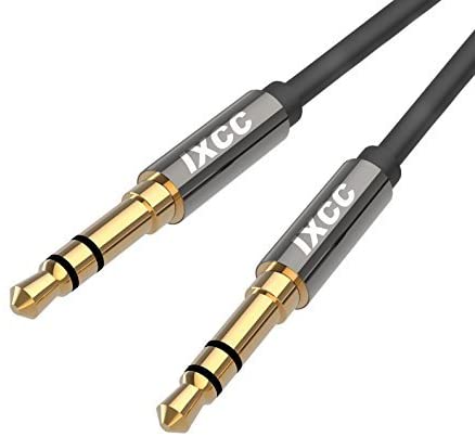 iXCC 4 Feet Male to Male 3.5mm Universal Aux Audio Stereo Cable Cord for Car and All 3.5mm-Enabled Devices, Apple, Samsung, Android, Windows and MP3 Player