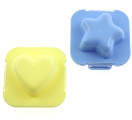 Plastic Egg Mold Heart and Star