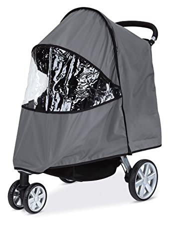 Britax Single B-Agile, B-Free, Pathway Strollers Wind and Rain Cover | Easy Install   Air Ventilation   Storage Pouch Included