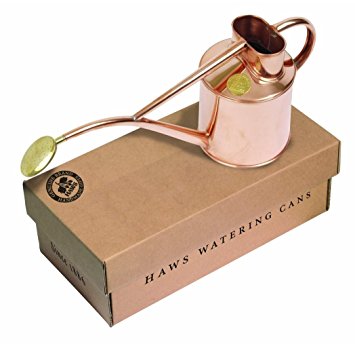 Bosmere V181 Haws Indoor 2-Pint/1-Liter Watering Can with Rose and Gift Box, Copper