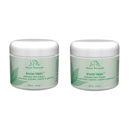 Invisi-Vein Varicose Vein Cream 2oz - 2 Jars - Recommended Starter Pack