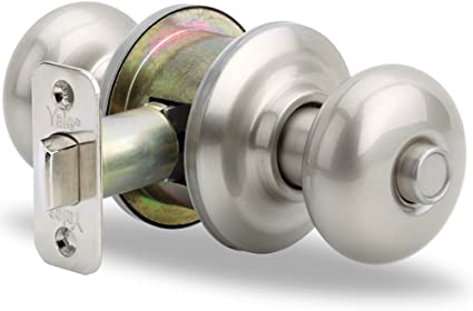 YH Collection Cambridge Knob in Satin Chrome - Privacy