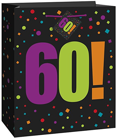 Large Birthday Cheer 60th Birthday Gift Bag