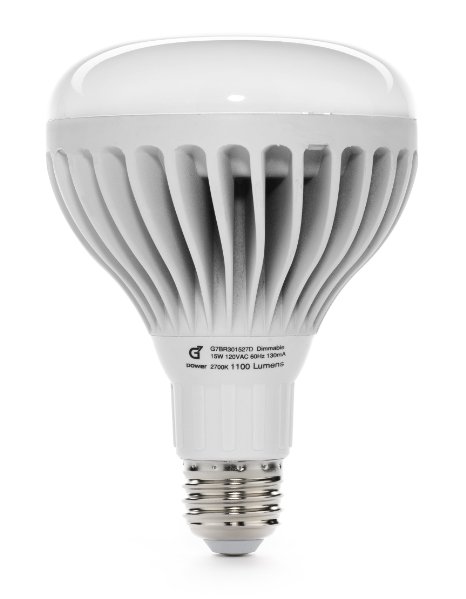 G7 Power Elko LED 15 Watt (75W) 1100 Lumen BR30 Recessed Light Bulb, Dimmable 2700K Warm White Light