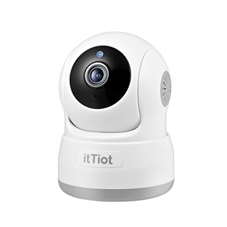 Wireless Security Camera, itTiot 720P HD Indoor WiFi Home Surveillance IP Camera for Baby Pet Nanny Monitor with Pan/Tilt, Two Way Audio, Night Vision (White)