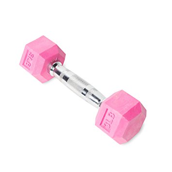 CAP Barbell SDR2-003 Color Coated Hex Dumbbell, Magenta, 3 pound