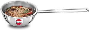 HAWKINS 2.5 Cup Tadka Pan, 600ml Triply Stainless Steel Pan, Silver (STP25)