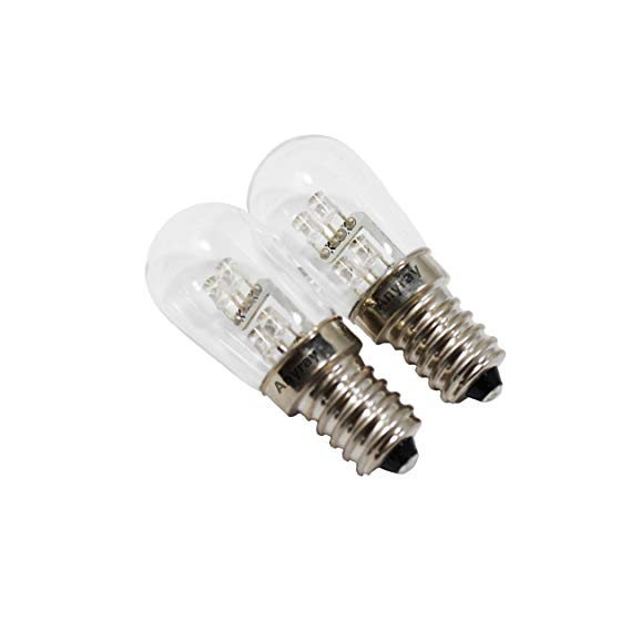 Anyray 2-Pack LED Night Light bulb 036 Watt C7 4W 5W 6W 7W Replacement E12 Candelabra Base 120V Warm White Color
