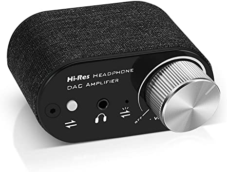 TNP Headphone Amplifier USB DAC Amp Combo Portable Stereo and Hi-fi Hi-Res Audio Decoder 3.5mm Jack & Optical Toslink, Support up to 600 ohms Earphone 262mW @32ohm for Desk PC Laptop Phone Console