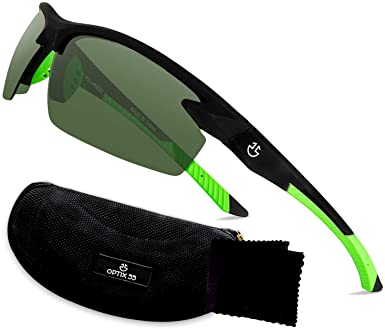 Polarized Sports Sunglasses for Men Women Cycling Running Fishing | UV Protection, Unbreakable