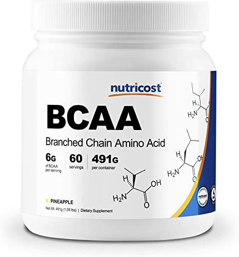 Nutricost BCAA Powder- 2:1:1 (Pineapple) 60 Servings