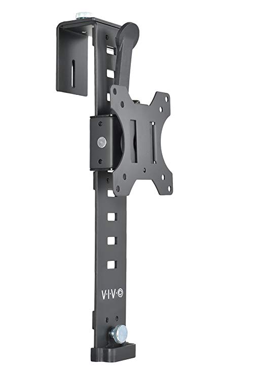 VIVO Black Office Cubicle Bracket VESA Monitor Mount Stand Hanger Attachment Adjustable Clamp for 17" to 32" Screen (Mount-CUB1)