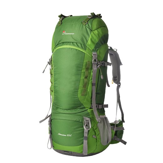 Mountaintop 80L Waterproof Rucksack Hiking Camping Internal Frame Backpack Unisex Adventure Bag