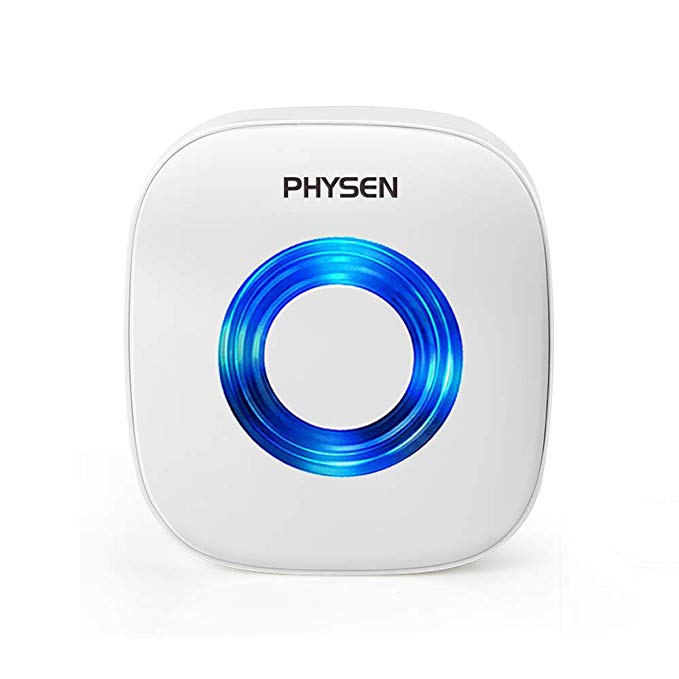 PHYSEN Wireless Doorbell Kit Self Learning Code Plug-in Door Chime w/ 52 Melodies and 4 Level Volume, Accessory:Receiver (Accessory:Receiver C-white)