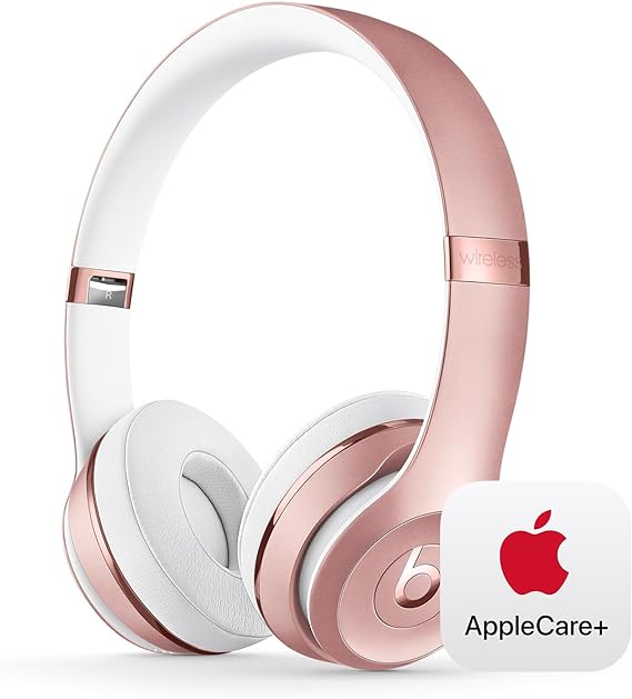 Beats Solo3 Wireless with AppleCare  for Headphones (2 Years) - Rose Gold