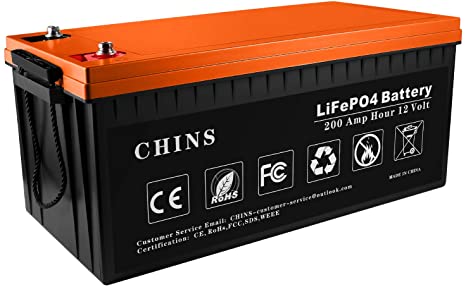 12V 200Ah LiFePO4 Deep Cycle Battery, Built-in 200A BMS, 2000-5000 Cycles, Each battery Can Support 2560W Power Output, Perfect for RV, Caravan, Solar, Marine, Home Storage and Off-Grid