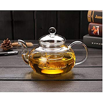 Cosy-YcY Glass Teapot With Infuser, Teapot With Strainer For Loose Tea, Tea Pot Can be Used On Stovetop (800ml/28oz)