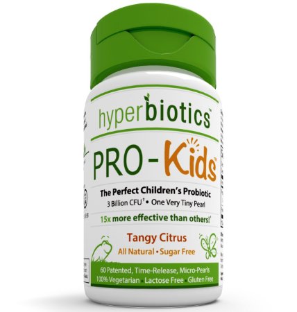 Hyperbiotics Pro-Kids ChildrenS Probiotics 60 Tiny Sugar Free Once Daily Time Release Pearls