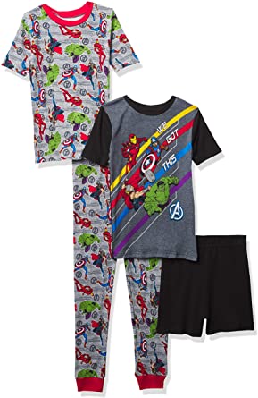 Marvel Boys' Avengers Snug Fit Cotton Pajamas