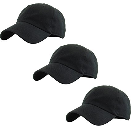 Classic Cotton Dad Hat Adjustable Plain Cap. Polo Style Low Profile (Unconstructed)