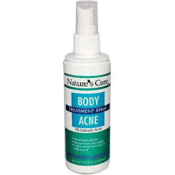 Nature's Cure Body Acne Treatment Spray - 3.5 fl oz (Pack of 3)