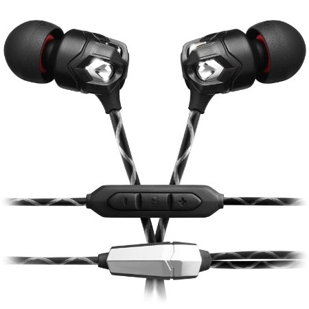 V-MODA ZN In-Ear Modern Audiophile Headphones with 3 Button Remote and Microphone