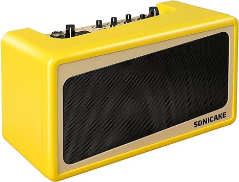 SONICAKE Mini Guitar Amplifier, Electric Guitar Combo Amp Portable Speaker Lightweight All-in-One Bluetooth Bedroom Multi-Effects - Amp Toast